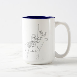 Sir Otter de Brave Tweekleurige Koffiemok