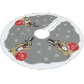 Sir Pug Dog Kerstboom Rok (Gekanteld)