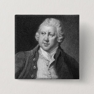 Sir Richard Arkwright Vierkante Button 5,1 Cm