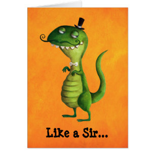 Sir T-rex met Mustaches