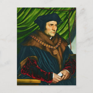 Sir Thomas More van Hans Holbein (1527) Briefkaart