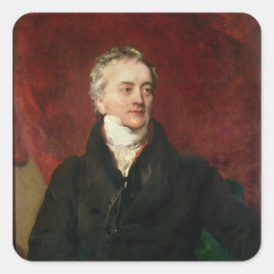 Sir Thomas Young MD, FRS Vierkante Sticker