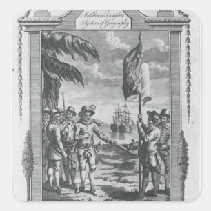 Sir Walter Raleigh Vierkante Sticker