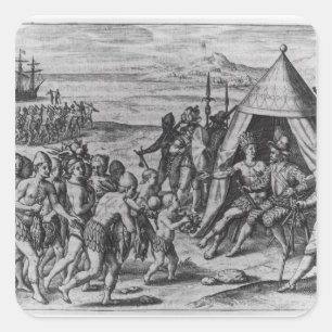 Sir Walter Raleigh Vierkante Sticker