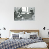 Sir William Berkeley Surrendering Canvas Afdruk (Insitu (Slaapkamer))