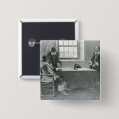 Sir William Berkeley Surrendering Vierkante Button 5,1 Cm (Voorkant /achterkant)