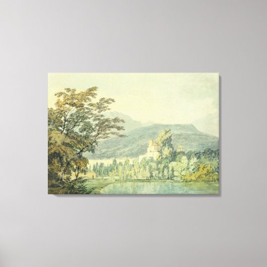 Sir William Hamilton's Villa, c.1795 (w/c over pen Canvas Afdruk (Voorkant)