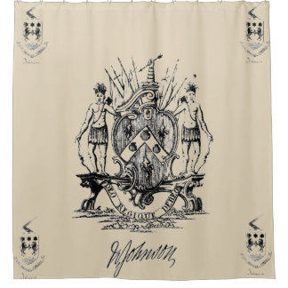 Sir William Johnson Coat of Arms Shower Curtain Douchegordijn