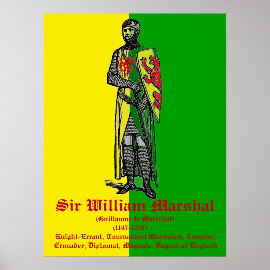 Sir William Marshal Poster (Voorkant)