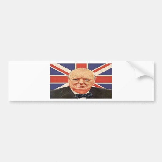 Sir Winston Churchill Bumpersticker (Voorkant)