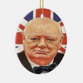 Sir Winston Churchill Keramisch Ornament (Rechts)
