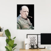 Sir Winston Churchill Poster (Thuiskantoor)