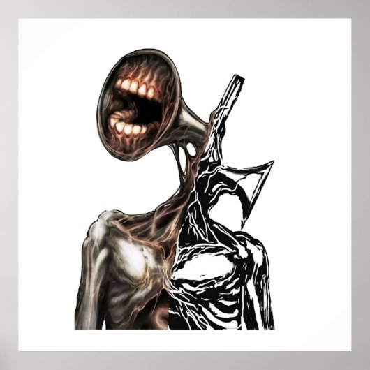 siren head creepypasta poster (Voorkant)