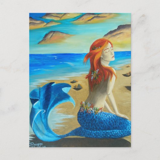 Siren - mermaid briefkaart (Voorkant)