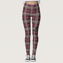  "Siren Pset"-Leggings met schoppen — Merlot