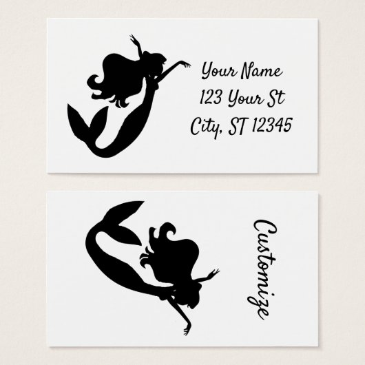 Sirène à bord silhouette Thunder_Cove (Devant & derrière)