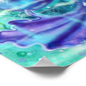 Sirène à tête rouge avec affiche à queue violette  (Coin)