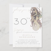 Sirène Adulte Toute Invitation Anniversaire Surpri (Devant)