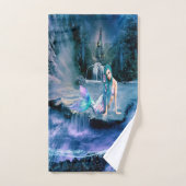 Sirène aux cheveux turquoise (Serviette à main)