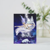 Sirène avec carte postale Dolphin (Debout devant)