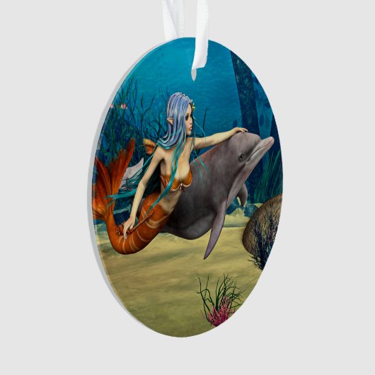 Sirène avec dauphin (devant)