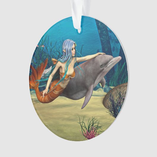 Sirène avec dauphin (devant)