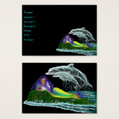 Sirène avec dauphins (Devant & derrière)