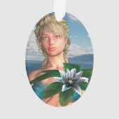 Sirène avec fleur de nénuphar (dos)
