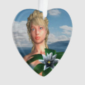 Sirène avec fleur de nénuphar (devant)