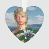 Sirène avec fleur de nénuphar (dos)