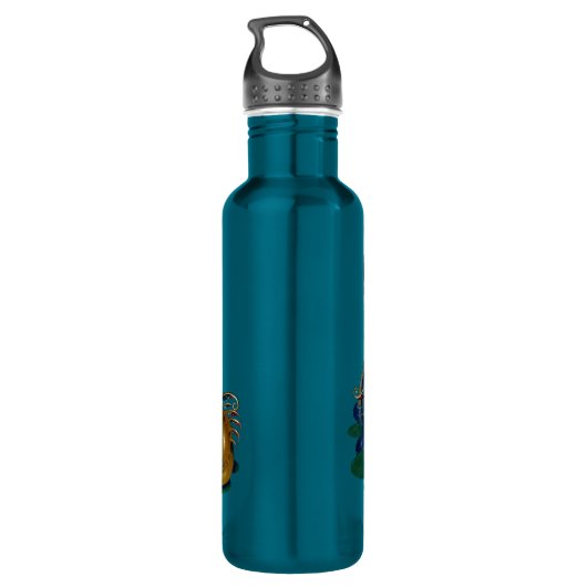 "Sirène avec la bouteille d'un dragon d'or" (Dos)