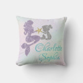 Sirène Bébé Fille Nourriture Jeu Oreiller (Recto)