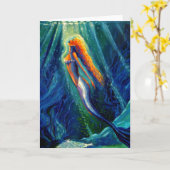 Sirène - Carte de voeux (Fleur jaune)