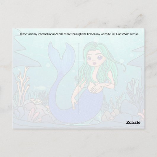 Sirène - Carte postale (Dos)