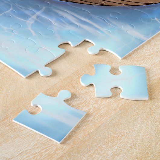 Sirène De Cheveux Bleue Lecture D'Un Puzzle De Bat (Côté)