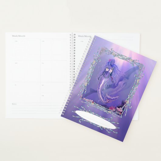 Sirène de mer violette (Devant avec enveloppe)