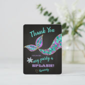 Sirène de parties scintillantes, carte de (Debout devant)