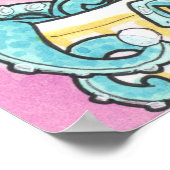 Sirène de pieuvre dans la baignoire poster d'art i (Coin)