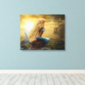 Sirène d'impression en toile étirée (2) (Insitu (Plancher de Bois))