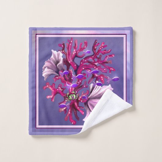 Sirène d'océan violet (Gant de toilette)