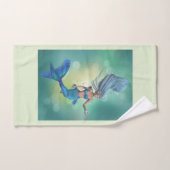 Sirène en bleu (Serviette à main)