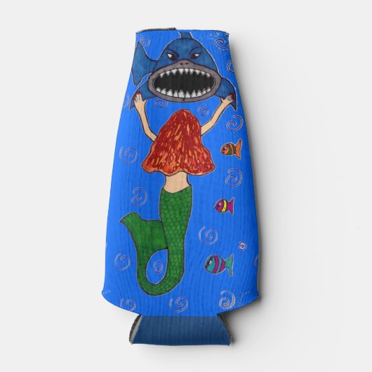 Sirène et Glacière de bouteille de requin (Devant)