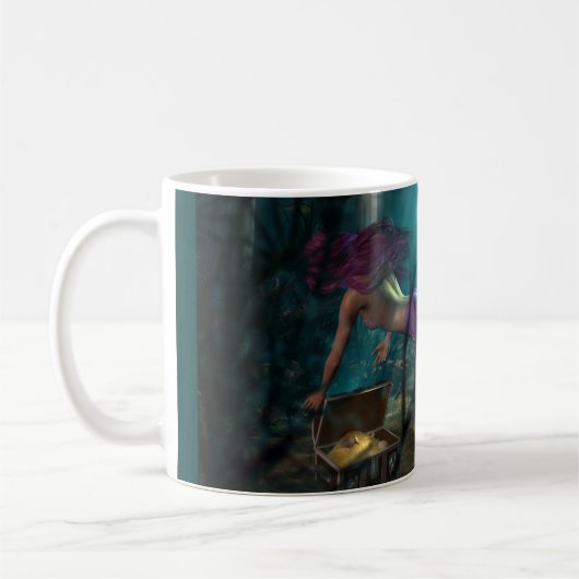 Sirène et Mug au trésor enterré (Gauche)