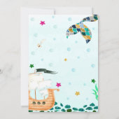 Sirène et Pirate invitation anniversaire garçon fi (Dos)