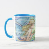 Sirène et tortue de mer Mug par Molly Harrison (Gauche)