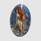 Sirène gothique bleu Aquarius Art (devant)