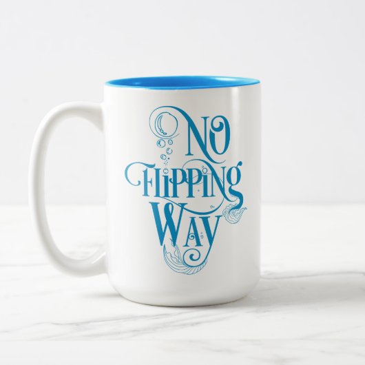 Sirène inspirée Mug Bleu (Gauche)