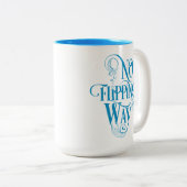 Sirène inspirée Mug Bleu (Devant droit)