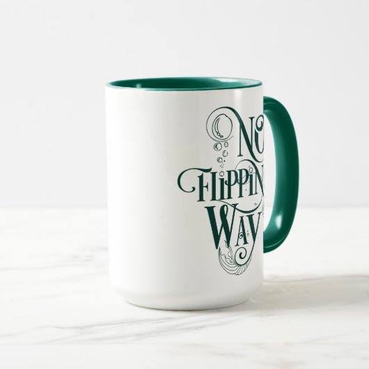 Sirène inspirée Mug Vert (Devant droit)