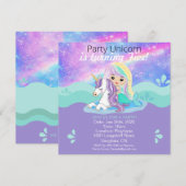 Sirène + Invitation Du Parti Unicorn (Devant / Derrière)